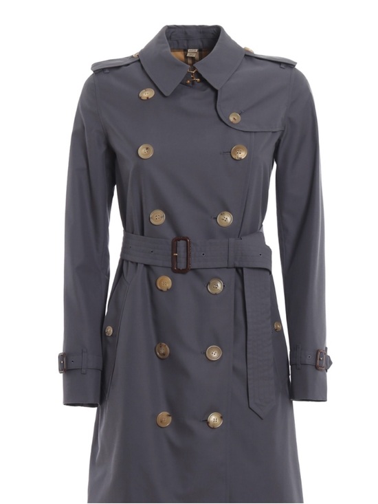 Burberry Jackets & Blazers - Burberry Double-Breasted Grey Trench Coat with Belt